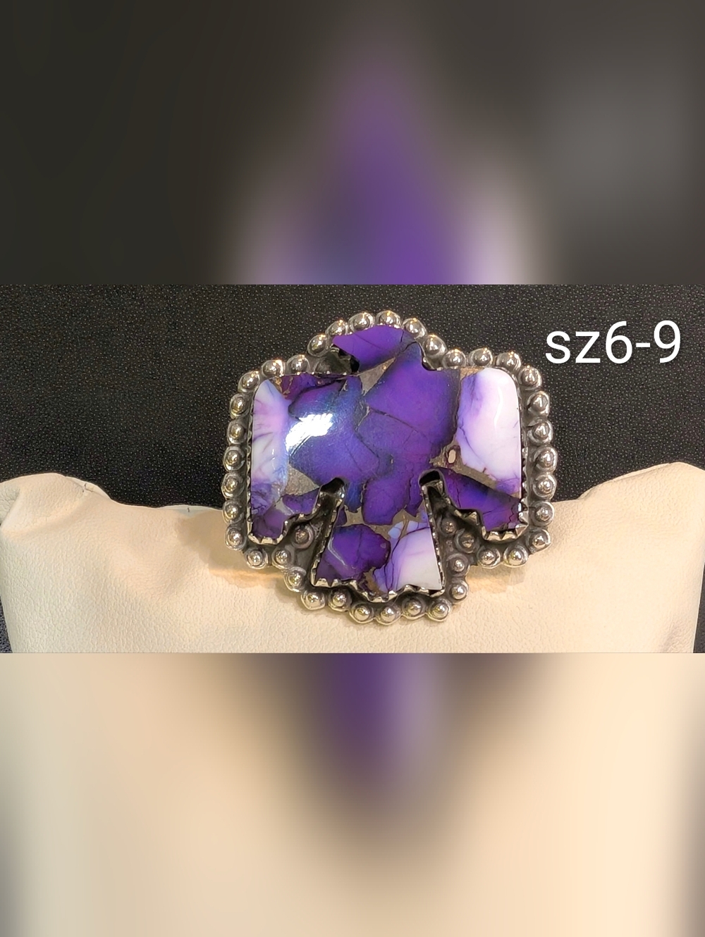 Purple Dahlia Thunderbird Ring
